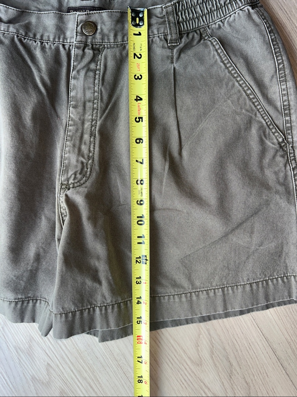 Royal Robbins Relaxed Tailored
Cotton Shorts 36 Olive SPF Golf Casual Utility - Picture 9 of 9